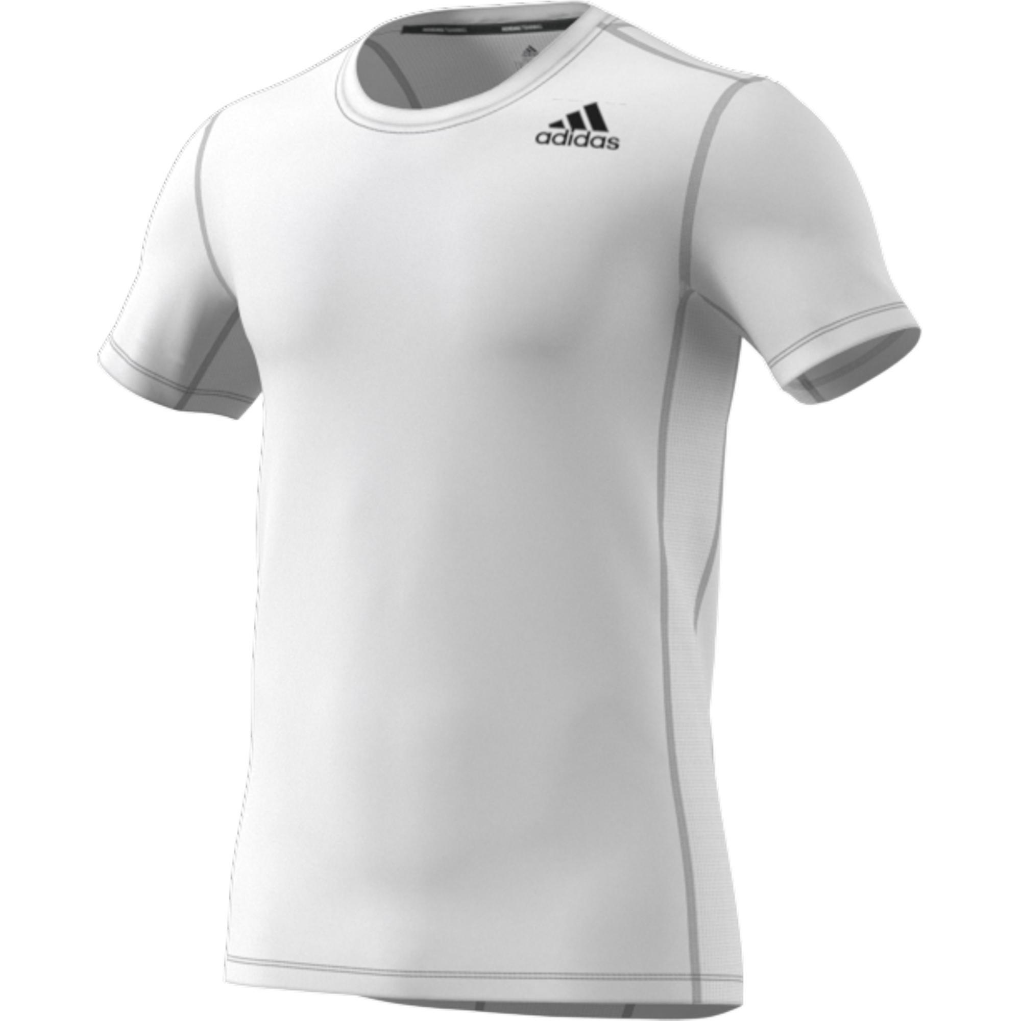 88% Polyester and 12% Elastane White Mens Adidas Training Techfit Base  Graphic Tee at Rs 999/piece in Delhi