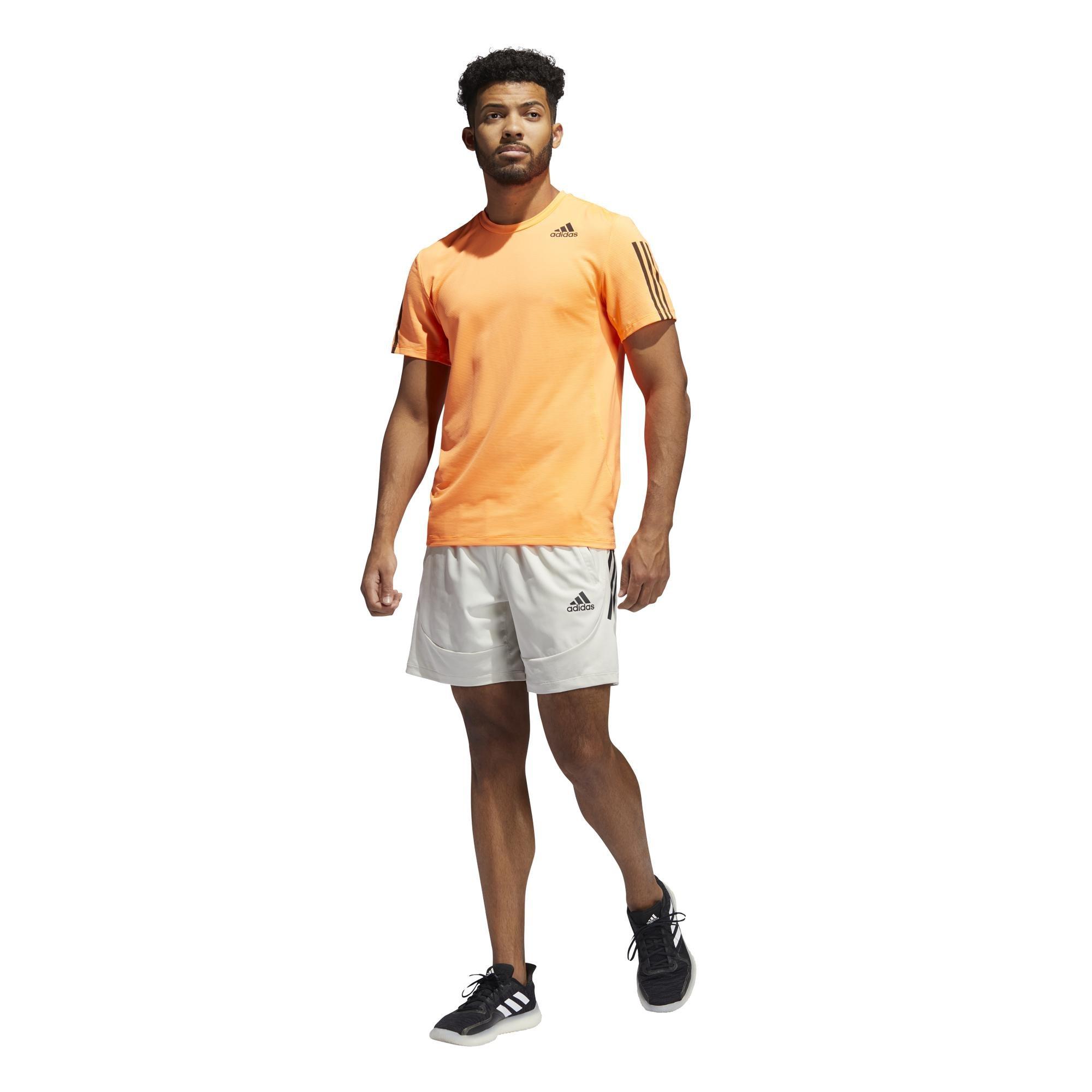 Aeroready 3-Stripes Slim Shorts, Beige, , large image number 0