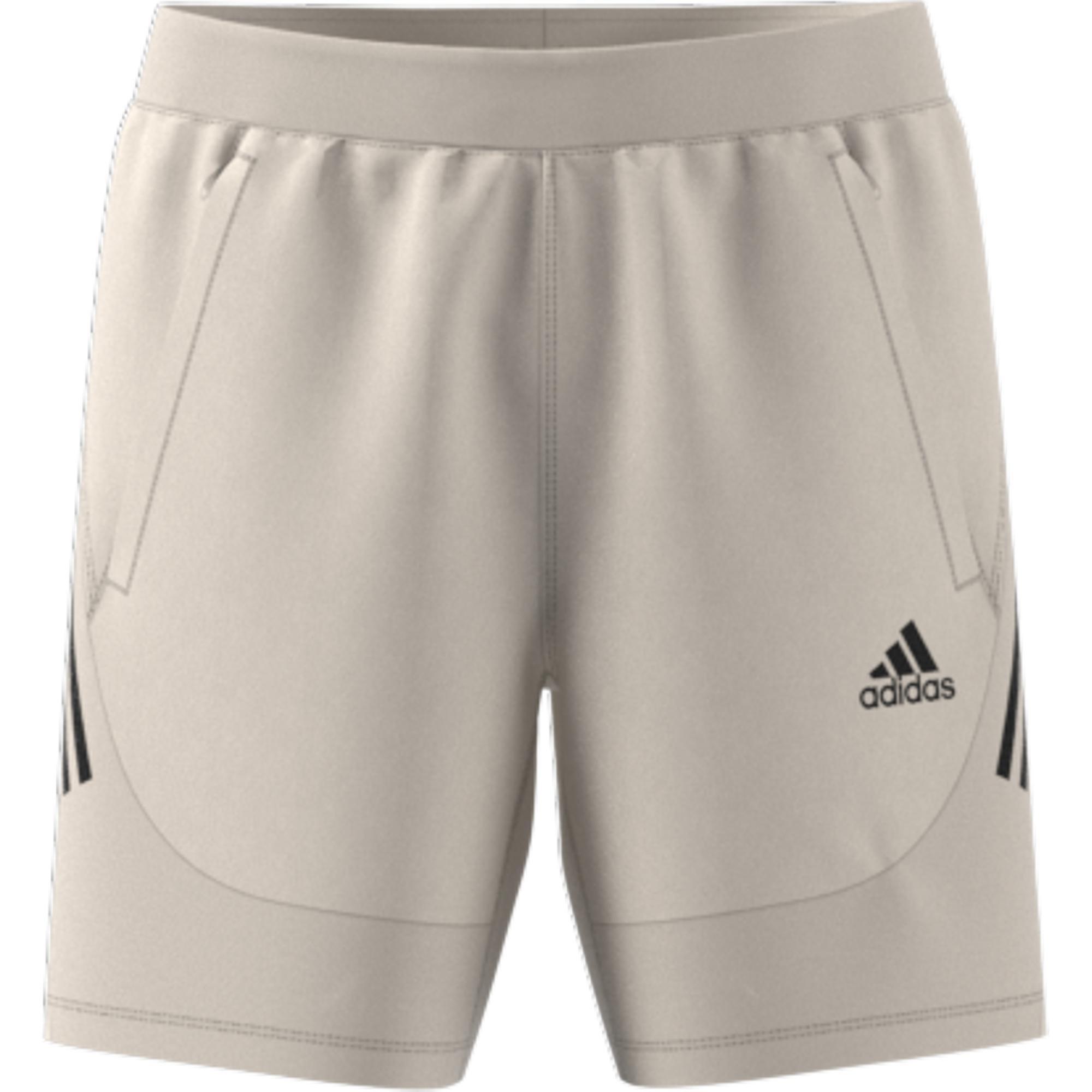 Aeroready 3-Stripes Slim Shorts, Beige, , large image number 2