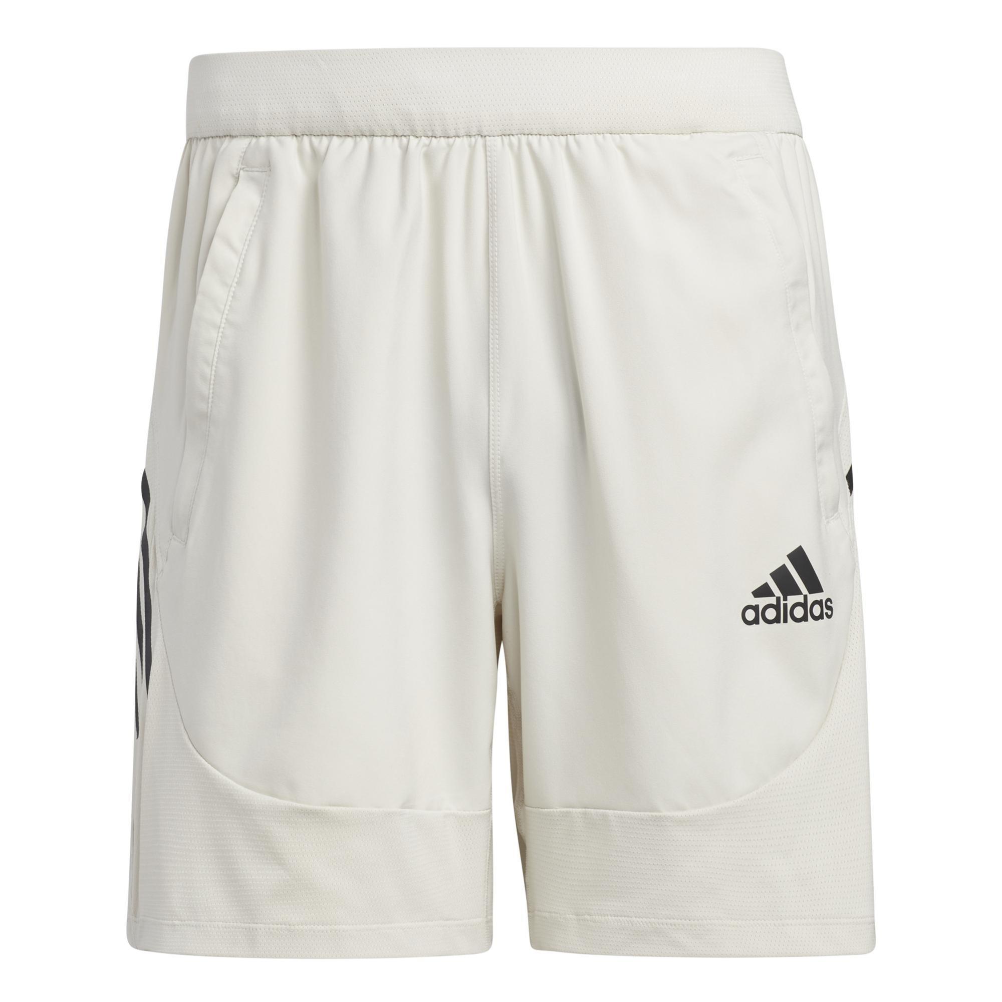 Aeroready 3-Stripes Slim Shorts, Beige, , large image number 5