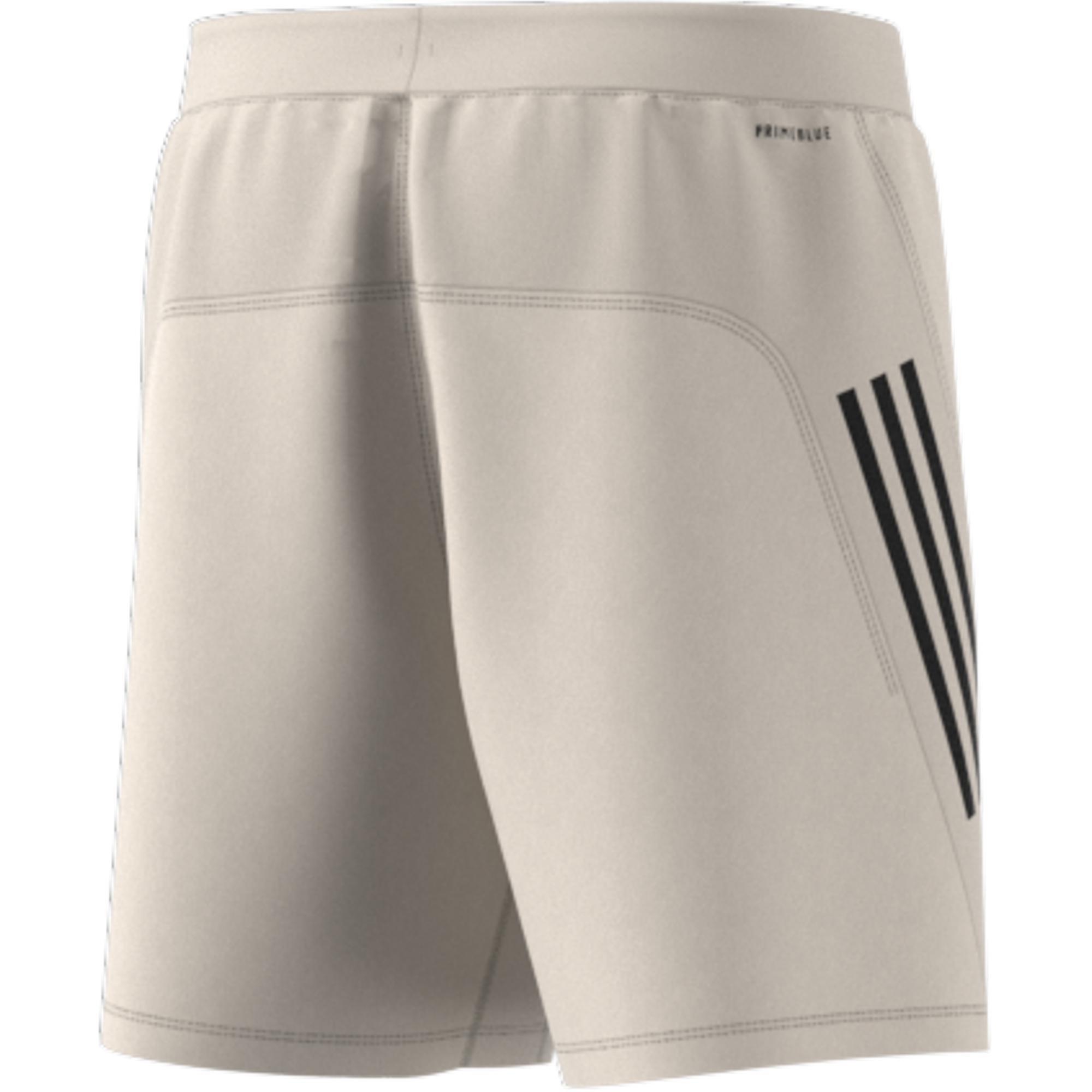 Aeroready 3-Stripes Slim Shorts, Beige, , large image number 7