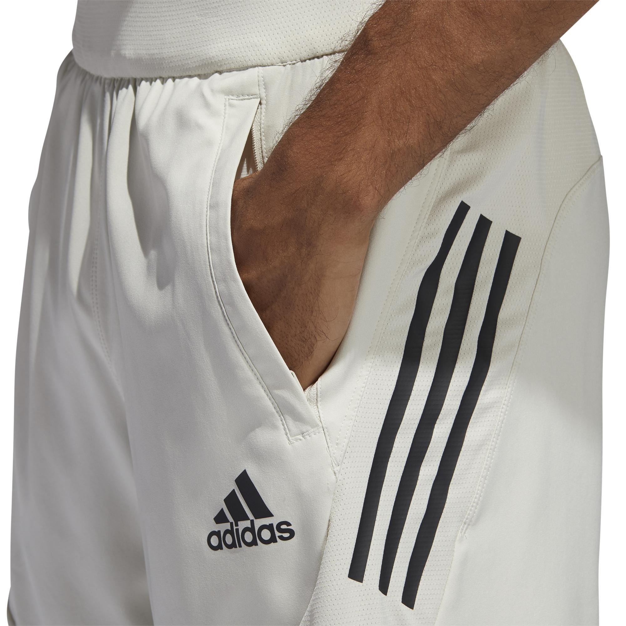 Aeroready 3-Stripes Slim Shorts, Beige, , large image number 10