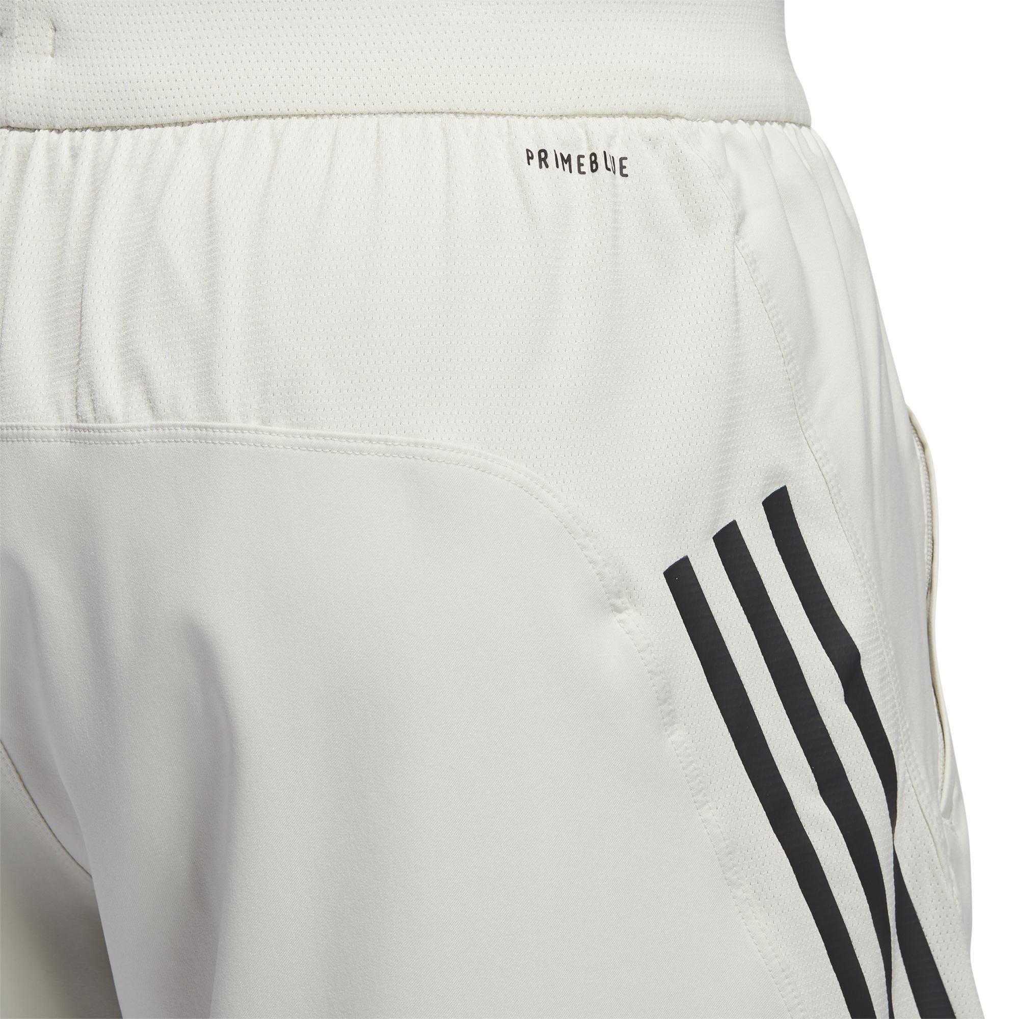 Aeroready 3-Stripes Slim Shorts, Beige, , large image number 11