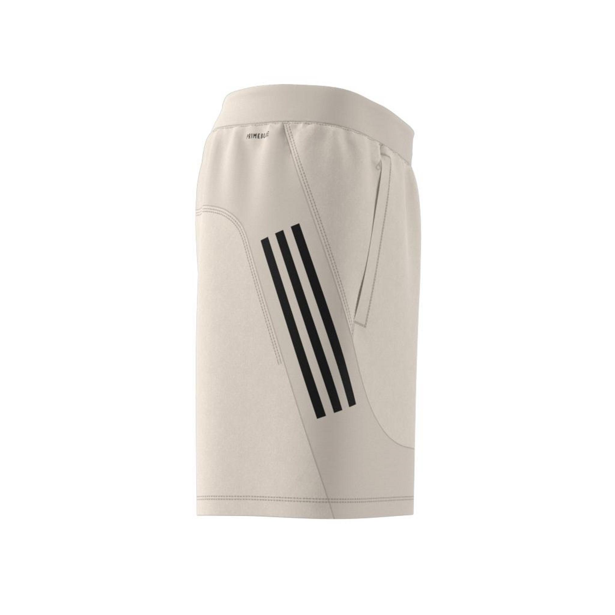 Aeroready 3-Stripes Slim Shorts, Beige, , large image number 13
