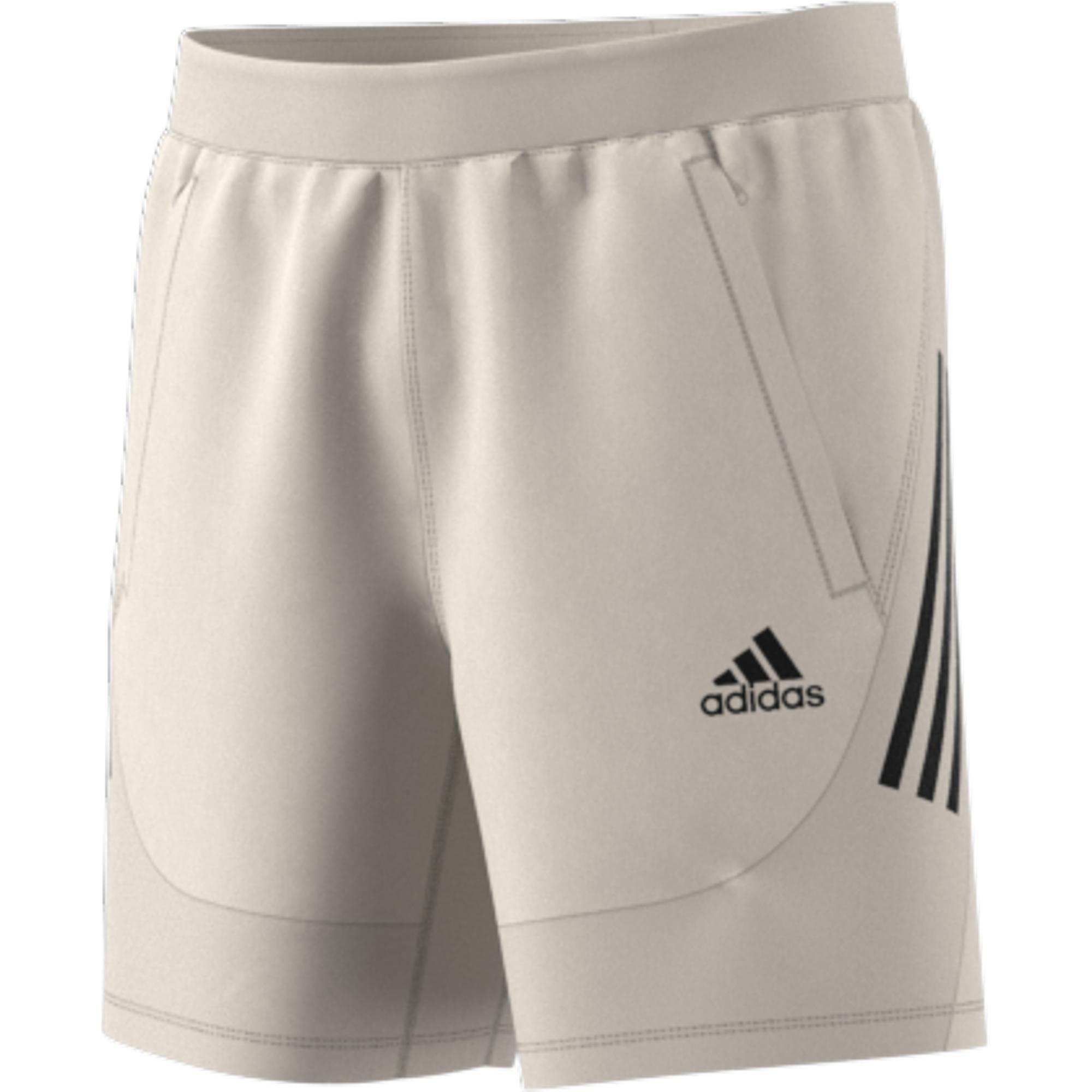 Aeroready 3-Stripes Slim Shorts, Beige, A901_ONE, large image number 15