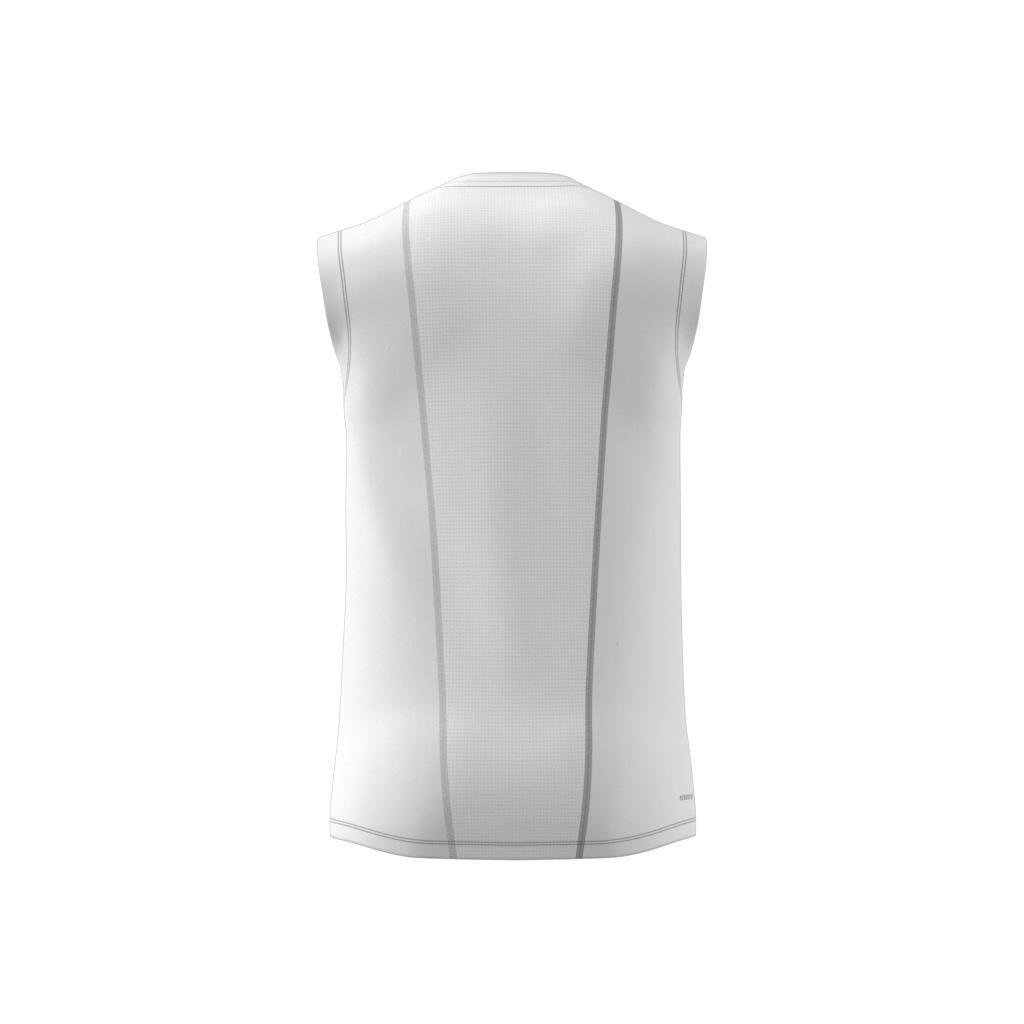 Techfit Sleeveless Fitted Tank Top, White, , large image number 5