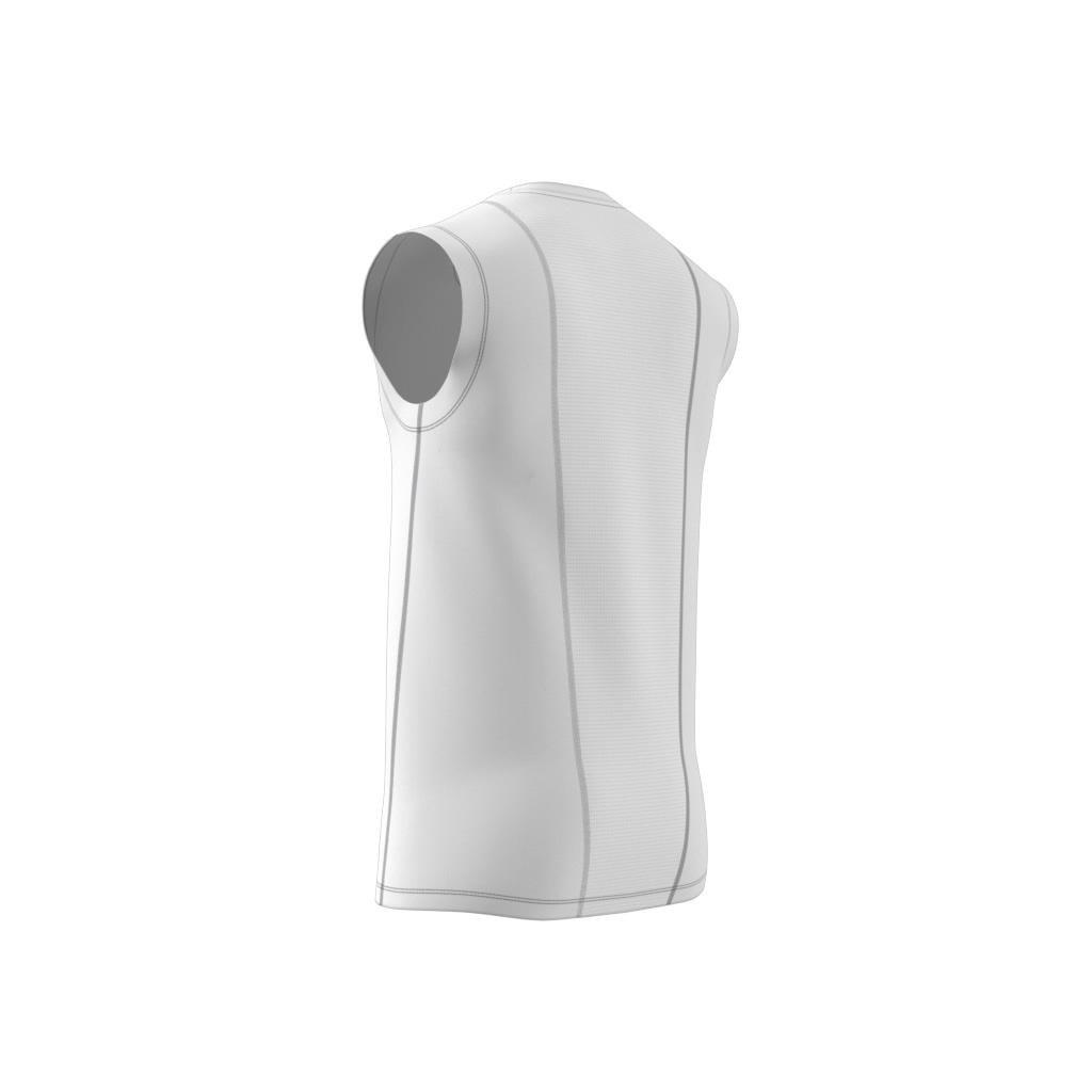 Techfit Sleeveless Fitted Tank Top, White, , large image number 8