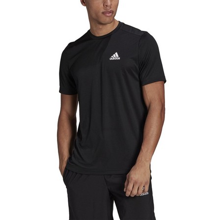 Men Aeroready Designed To Move Sport T-Shirt, Black, A901_ONE, large image number 2