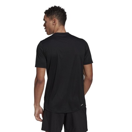 Men Aeroready Designed To Move Sport T-Shirt, Black, A901_ONE, large image number 8
