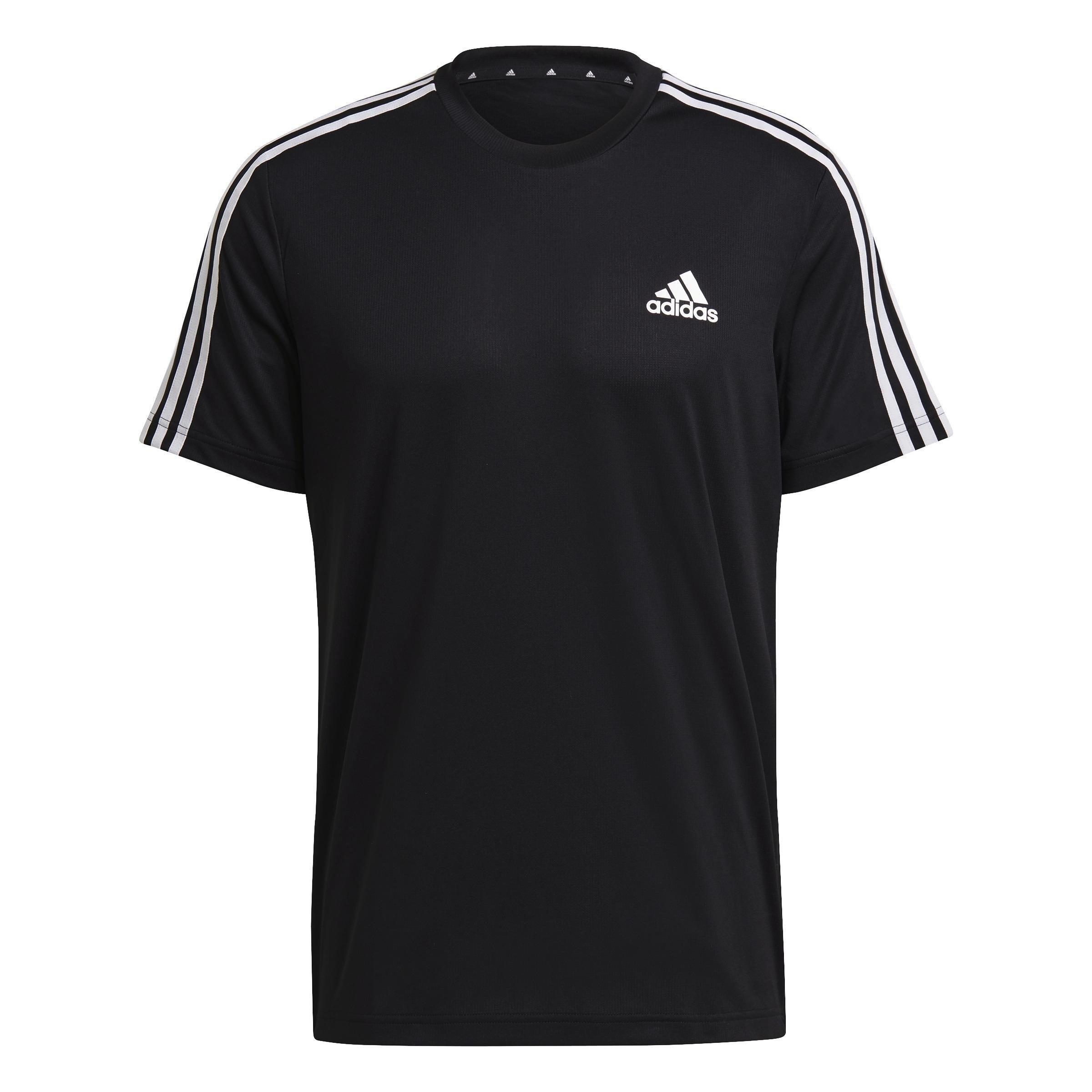 Men Aeroready Sport 3-Stripes T-Shirt, Black, A901_ONE, large image number 0