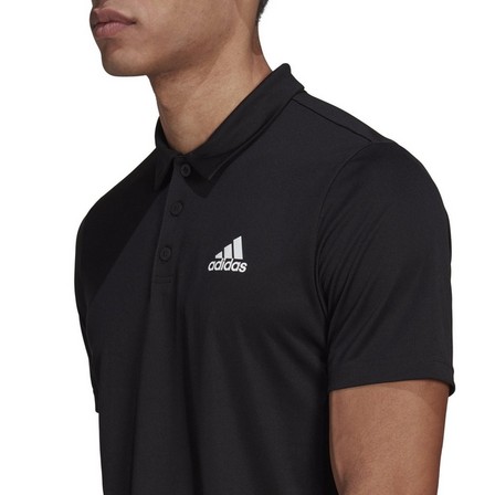 Men Aeroready Designed To Move Sport Polo Shirt, Black, A901_ONE, large image number 3