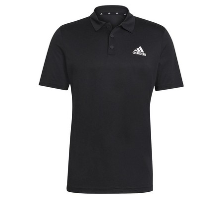 Men Aeroready Designed To Move Sport Polo Shirt, Black, A901_ONE, large image number 5