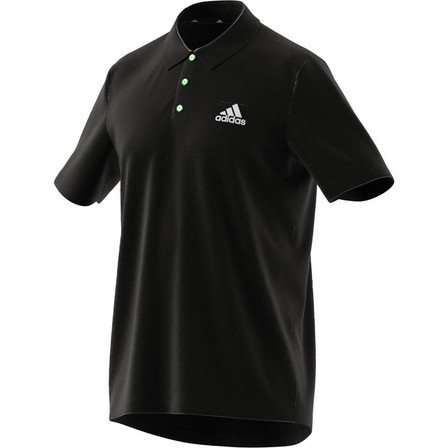 Men Aeroready Designed To Move Sport Polo Shirt, Black, A901_ONE, large image number 6