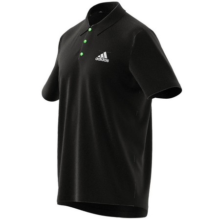Men Aeroready Designed To Move Sport Polo Shirt, Black, A901_ONE, large image number 7