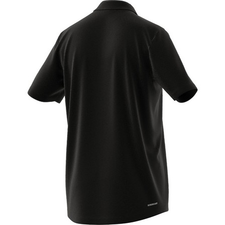 Men Aeroready Designed To Move Sport Polo Shirt, Black, A901_ONE, large image number 8
