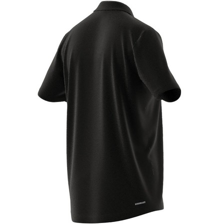 Men Aeroready Designed To Move Sport Polo Shirt, Black, A901_ONE, large image number 16
