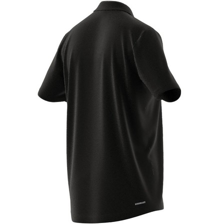 Men Aeroready Designed To Move Sport Polo Shirt, Black, A901_ONE, large image number 27