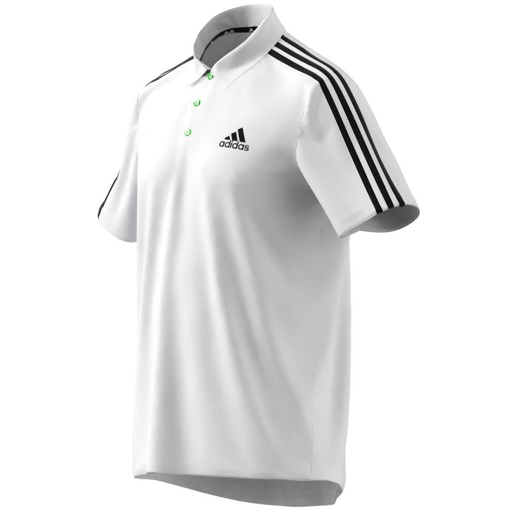 Primeblue Designed To Move Sport 3-Stripes Polo Shirt, White, A901_ONE, large image number 19