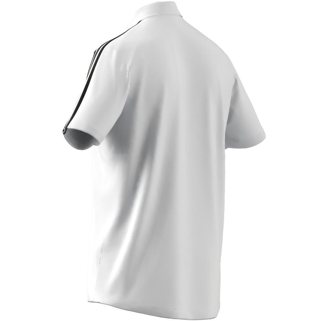 Primeblue Designed To Move Sport 3-Stripes Polo Shirt, White, A901_ONE, large image number 21