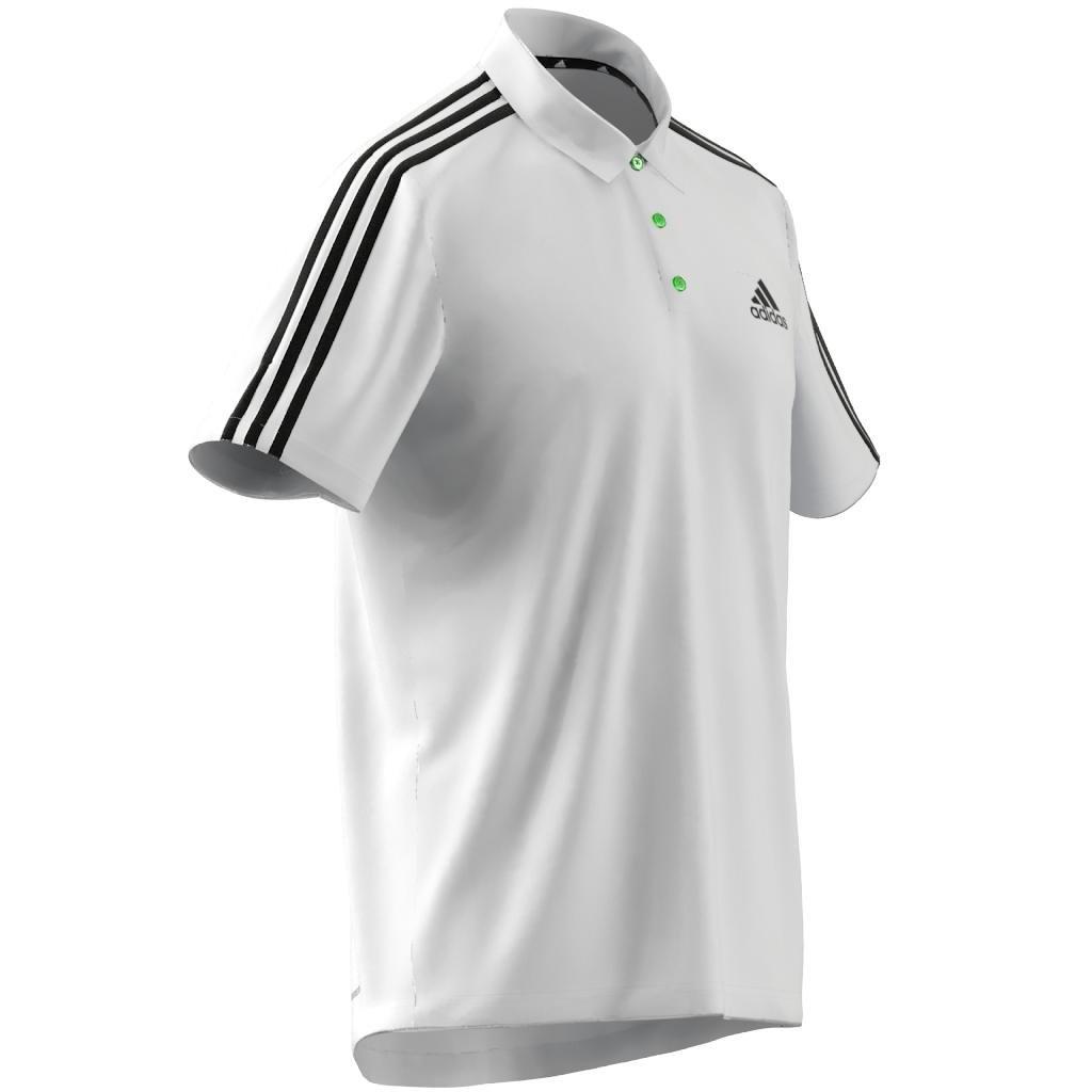 Primeblue Designed To Move Sport 3-Stripes Polo Shirt, White, A901_ONE, large image number 22