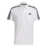 Primeblue Designed To Move Sport 3-Stripes Polo Shirt, White, A901_ONE, large image number 24