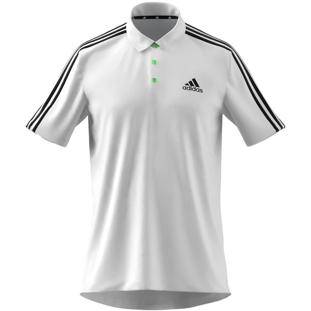 Primeblue Designed To Move Sport 3-Stripes Polo Shirt, White, A901_ONE, large image number 25