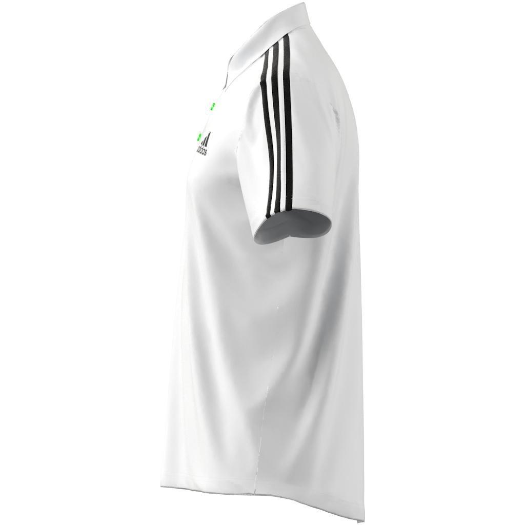 Primeblue Designed To Move Sport 3-Stripes Polo Shirt, White, A901_ONE, large image number 30
