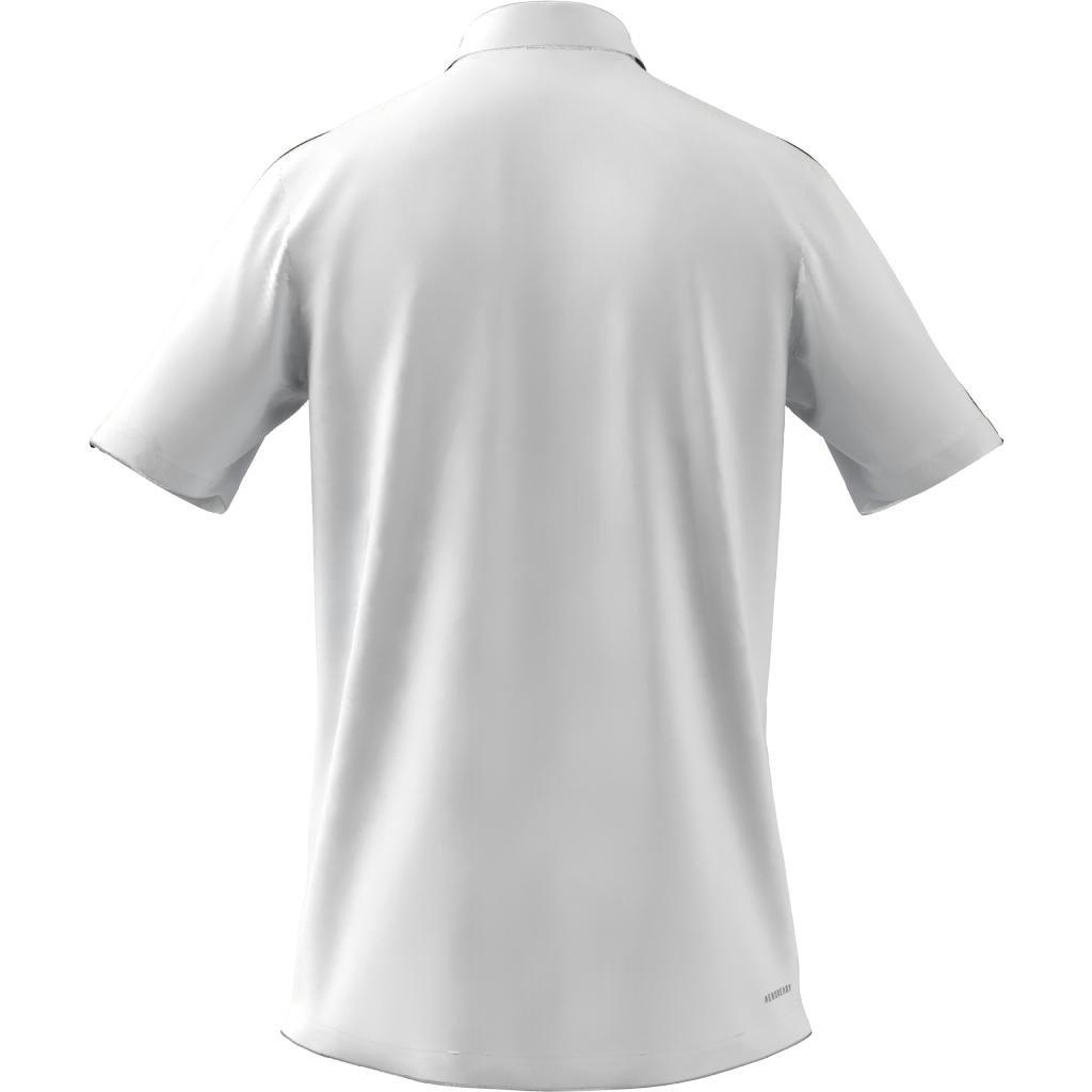 Primeblue Designed To Move Sport 3-Stripes Polo Shirt, White, A901_ONE, large image number 32