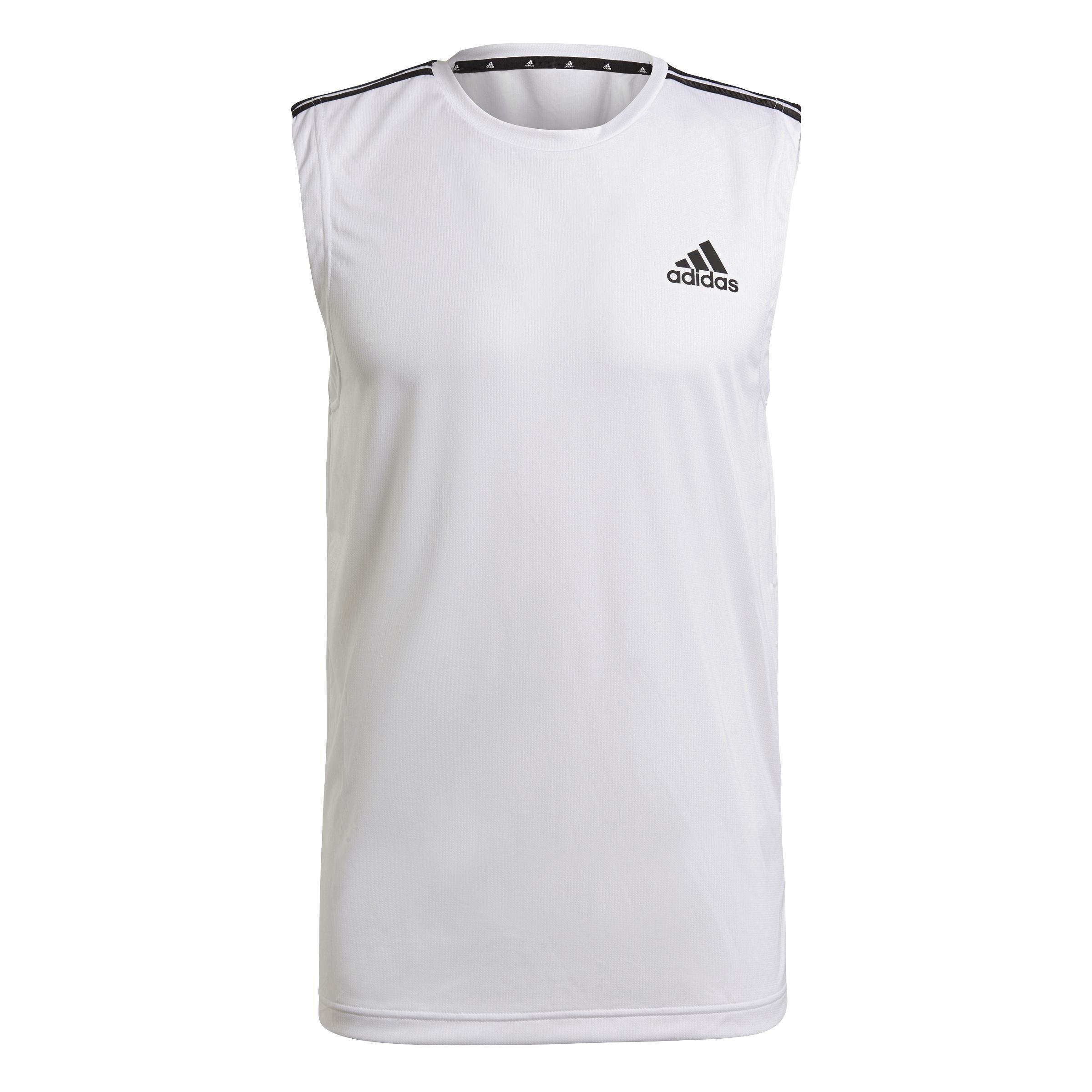 Aeroready Designed To Move Sport 3-Stripes Tank Top, White, , large image number 2