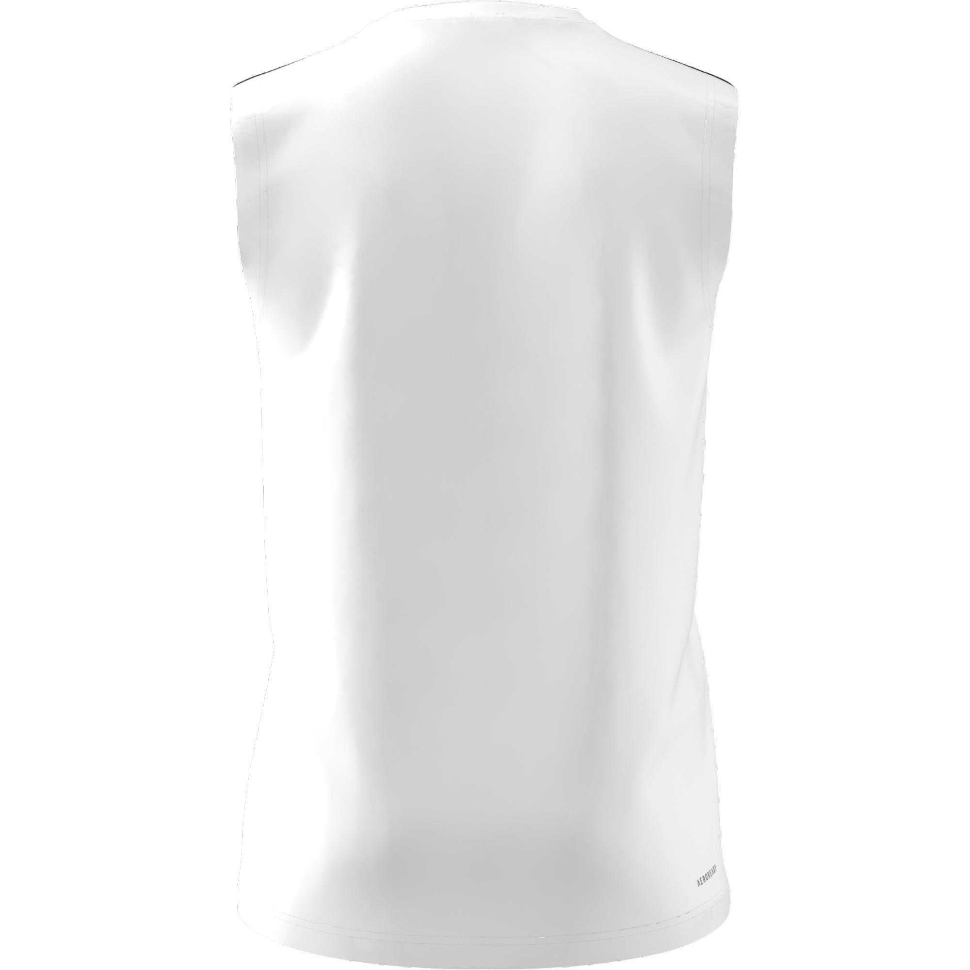 Aeroready Designed To Move Sport 3-Stripes Tank Top, White, , large image number 9