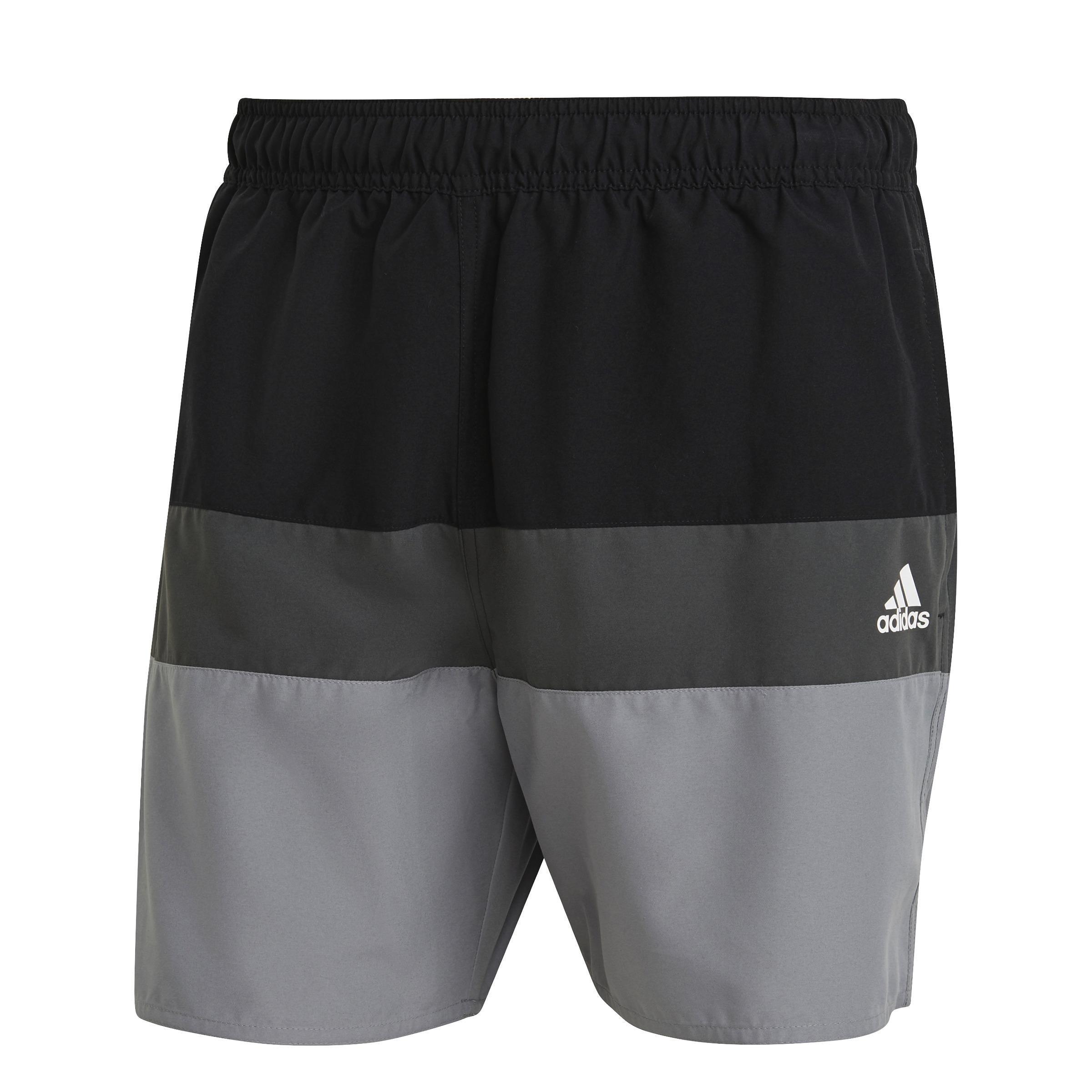 Short-Length Colorblock Swim Shorts, Black, , large image number 5