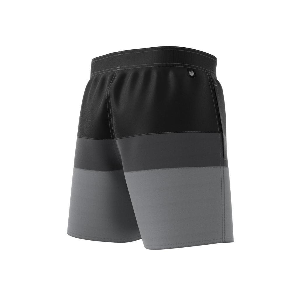 Short-Length Colorblock Swim Shorts, Black, , large image number 8