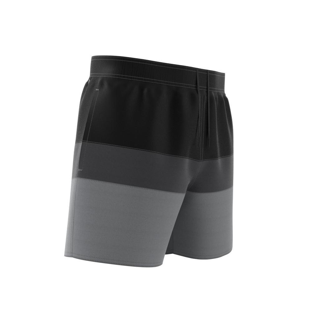 Men Short-Length Colorblock Swim Shorts, Black, A901_ONE, large image number 9