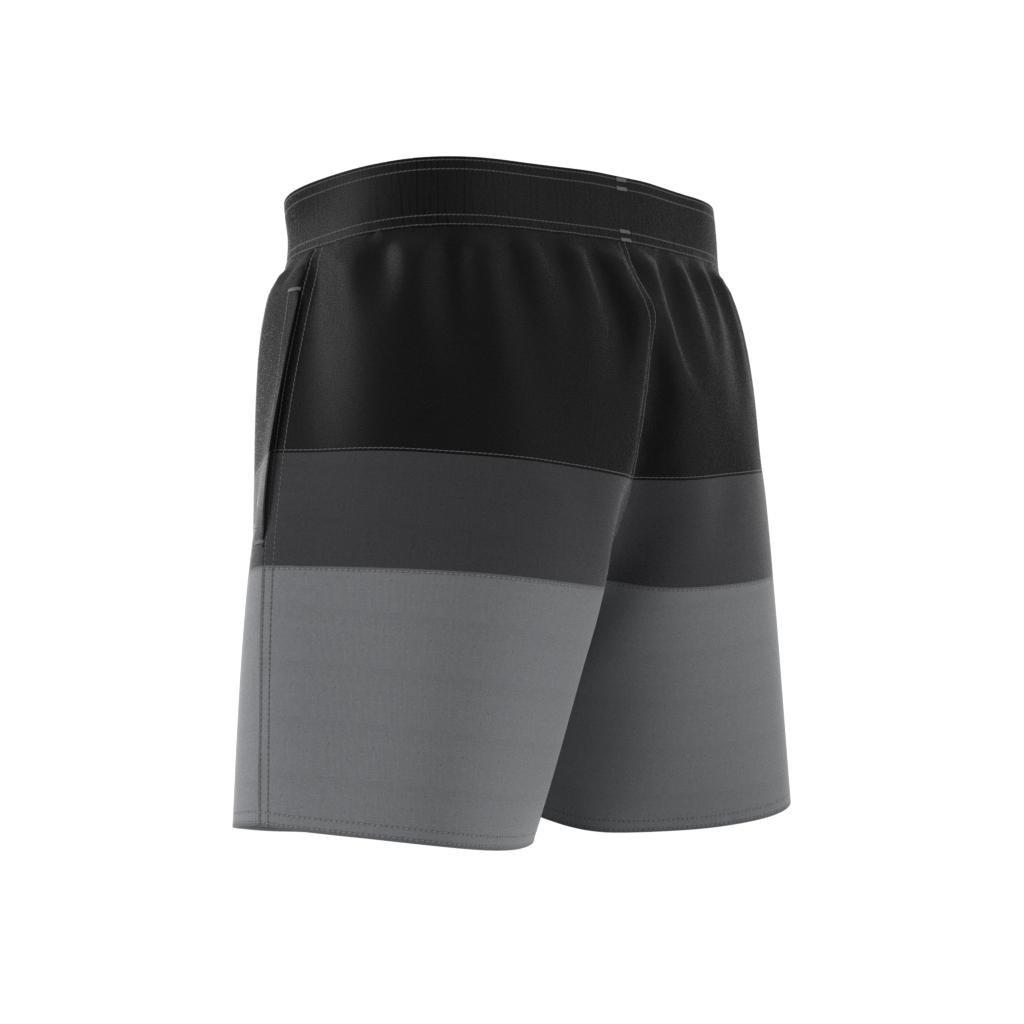 Short-Length Colorblock Swim Shorts, Black, , large image number 10