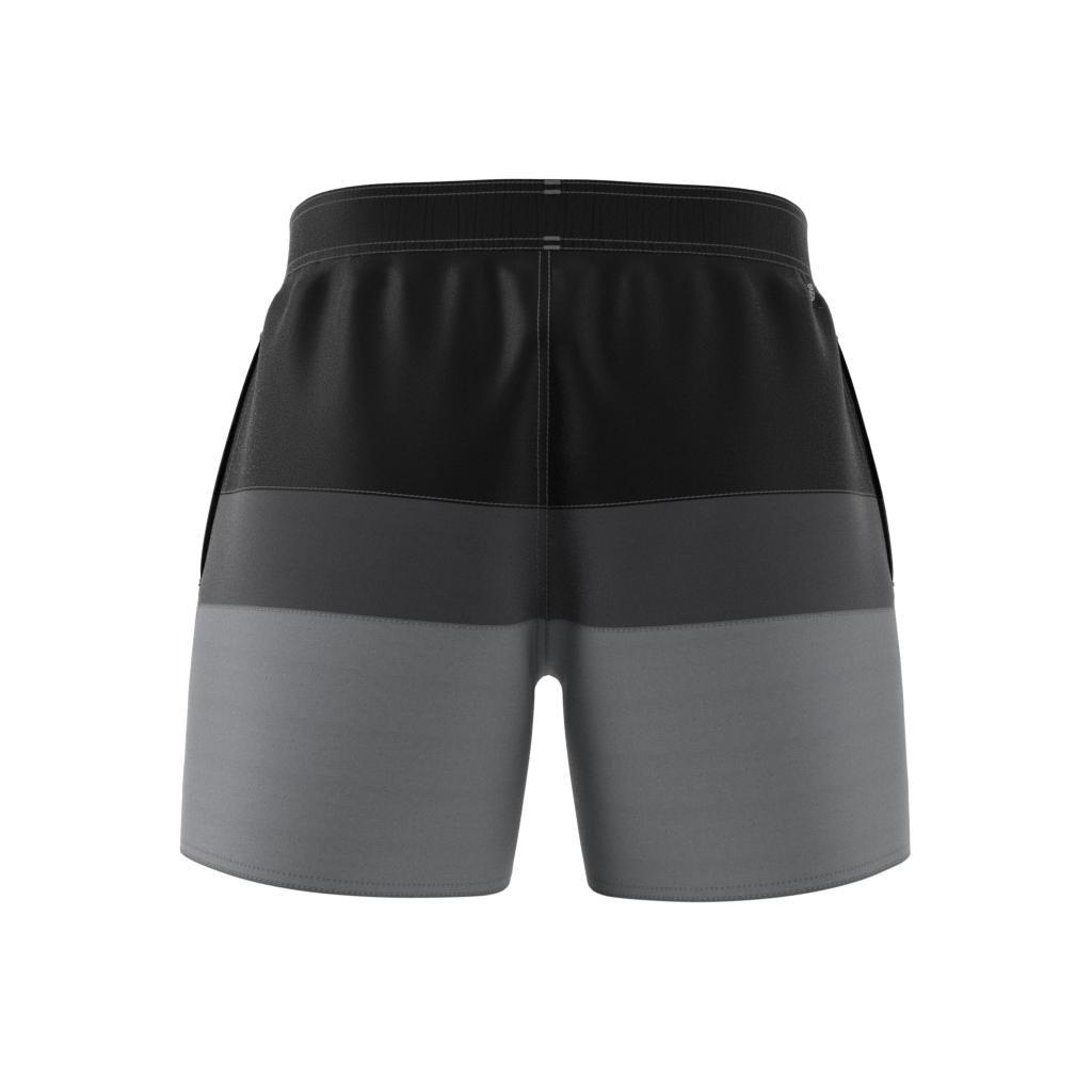 Short-Length Colorblock Swim Shorts, Black, , large image number 12