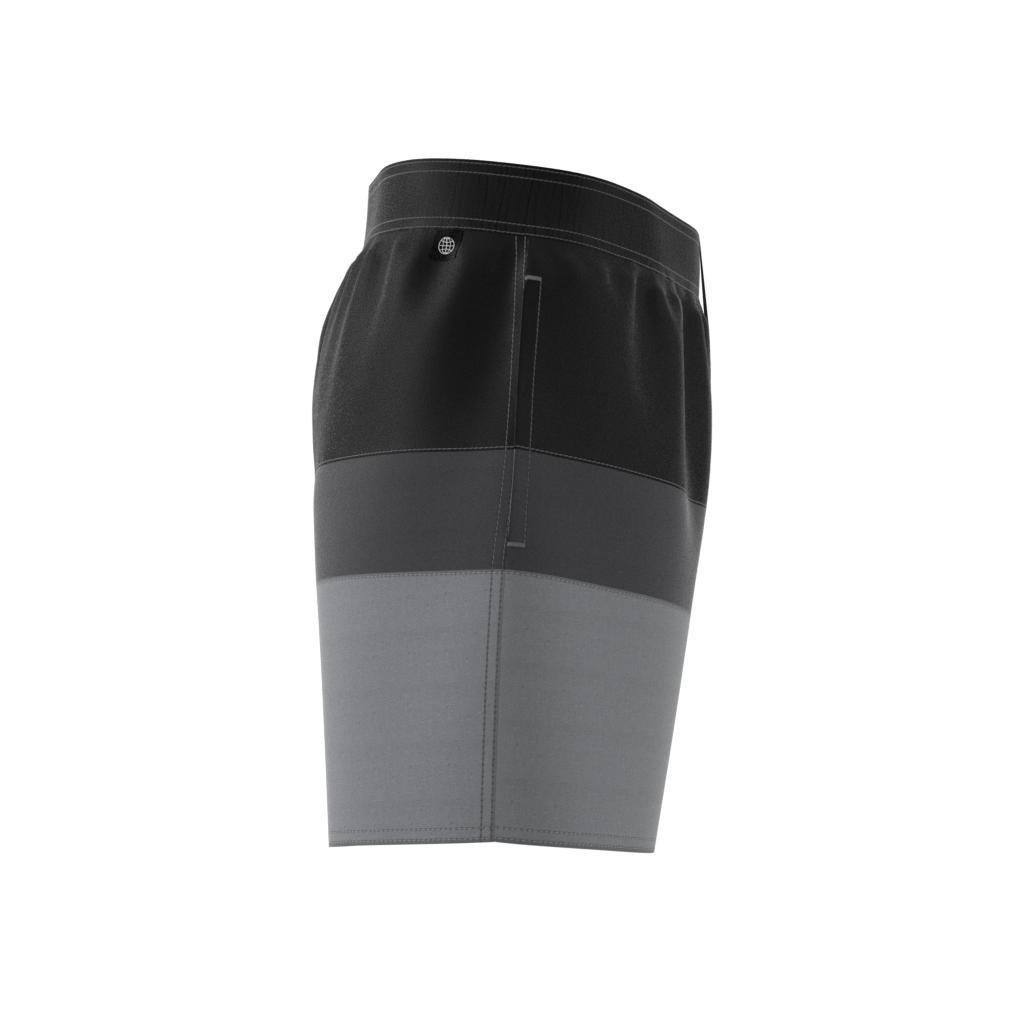 Short-Length Colorblock Swim Shorts, Black, , large image number 13