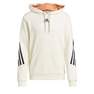Men Adidas Sportswear 3-Stripes Tape Summer Hoodie, White, A901_ONE, thumbnail image number 2