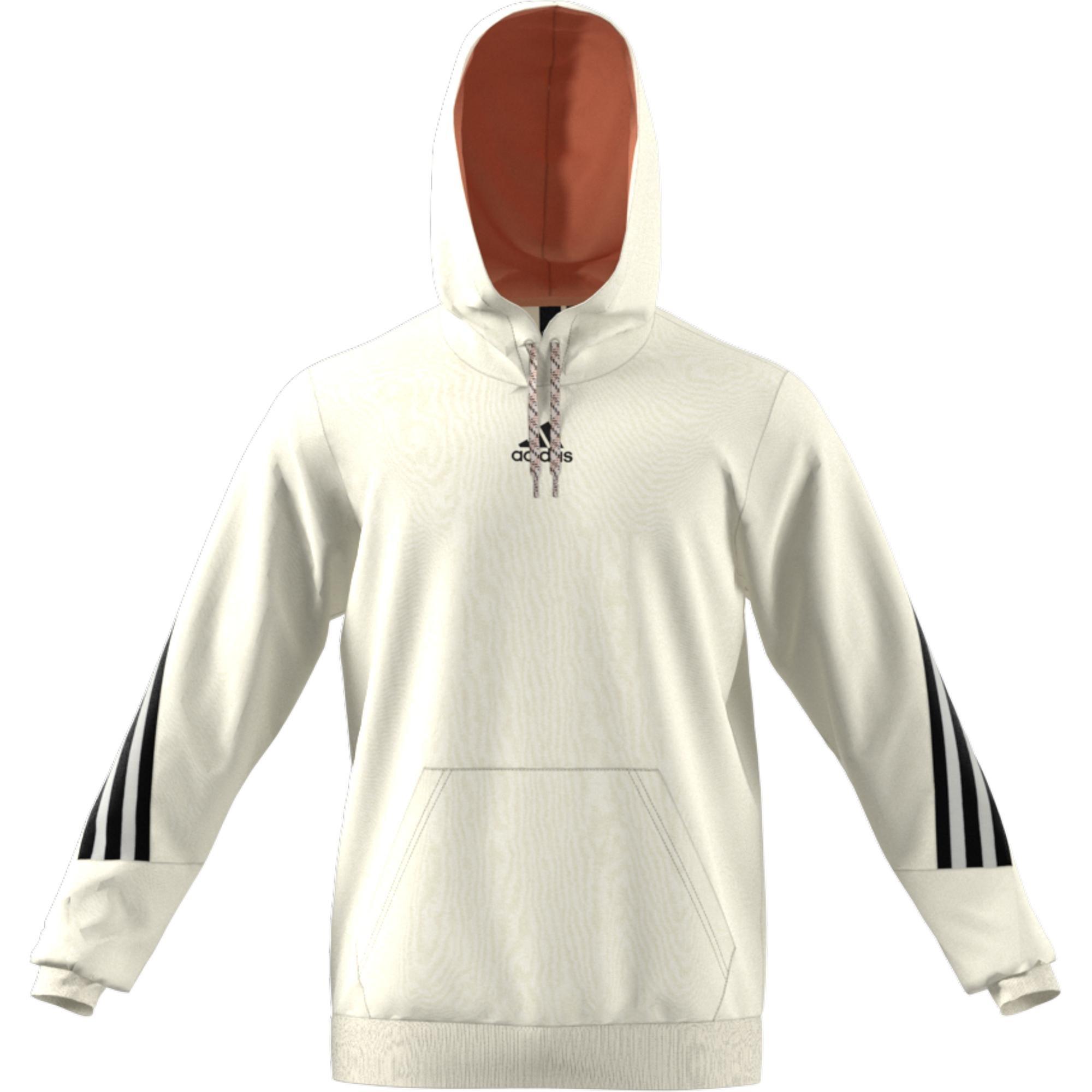 Sportswear 3-Stripes Tape Summer Hoodie, Beige, A901_ONE, large image number 3