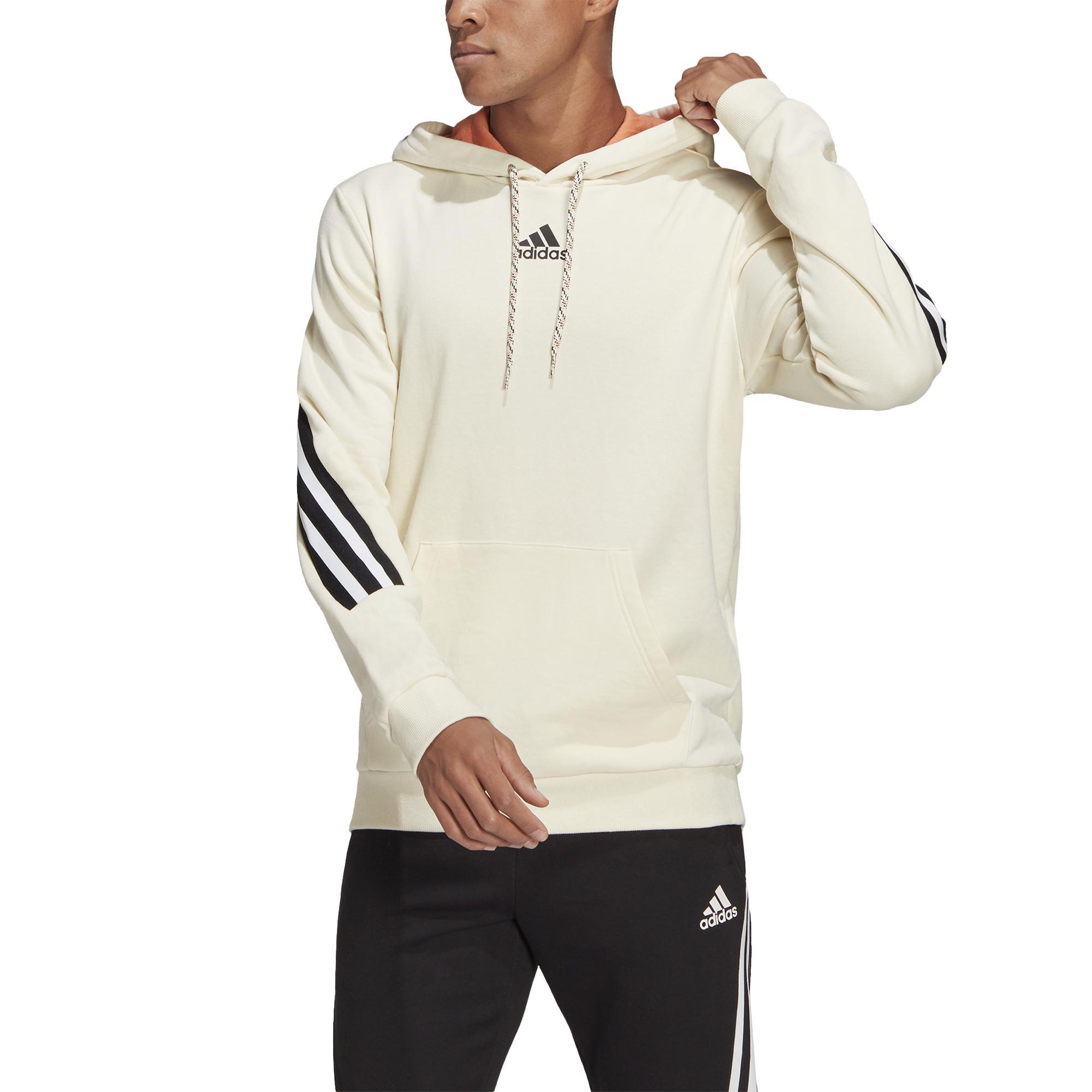 Sportswear 3-Stripes Tape Summer Hoodie, Beige, A901_ONE, large image number 4