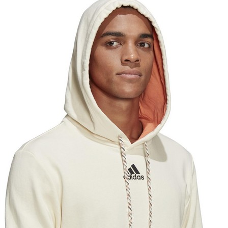Men Adidas Sportswear 3-Stripes Tape Summer Hoodie, White, A901_ONE, large image number 12
