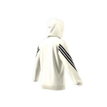 Men Adidas Sportswear 3-Stripes Tape Summer Hoodie, White, A901_ONE, large image number 19
