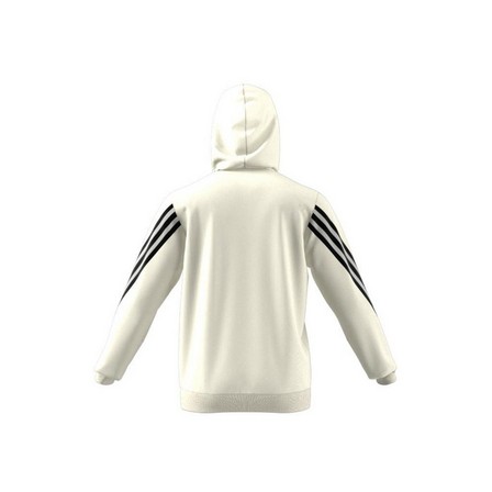 Men Adidas Sportswear 3-Stripes Tape Summer Hoodie, White, A901_ONE, large image number 21
