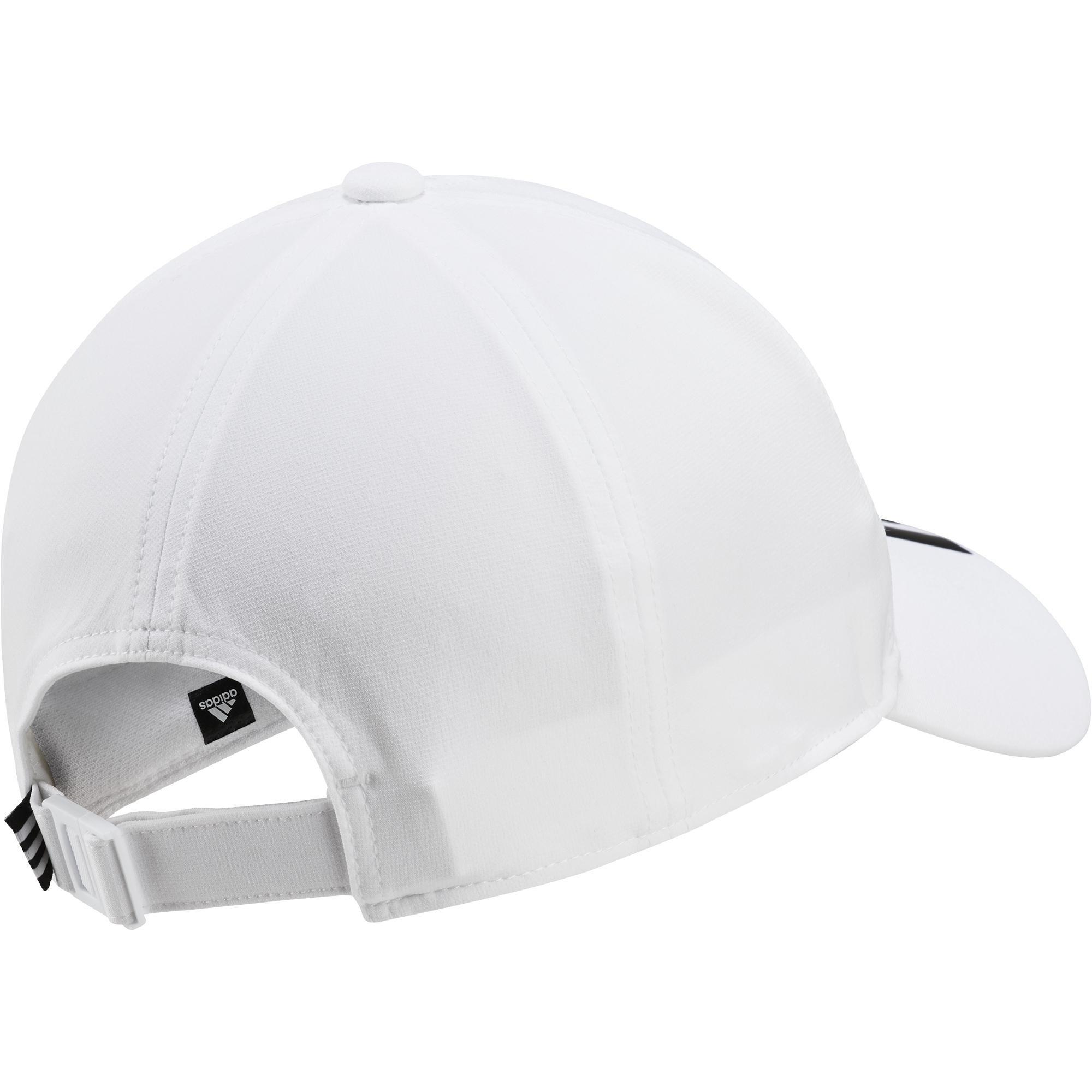 Unisex Aeroready 3-Stripes Baseball Cap, White, A901_ONE, large image number 5