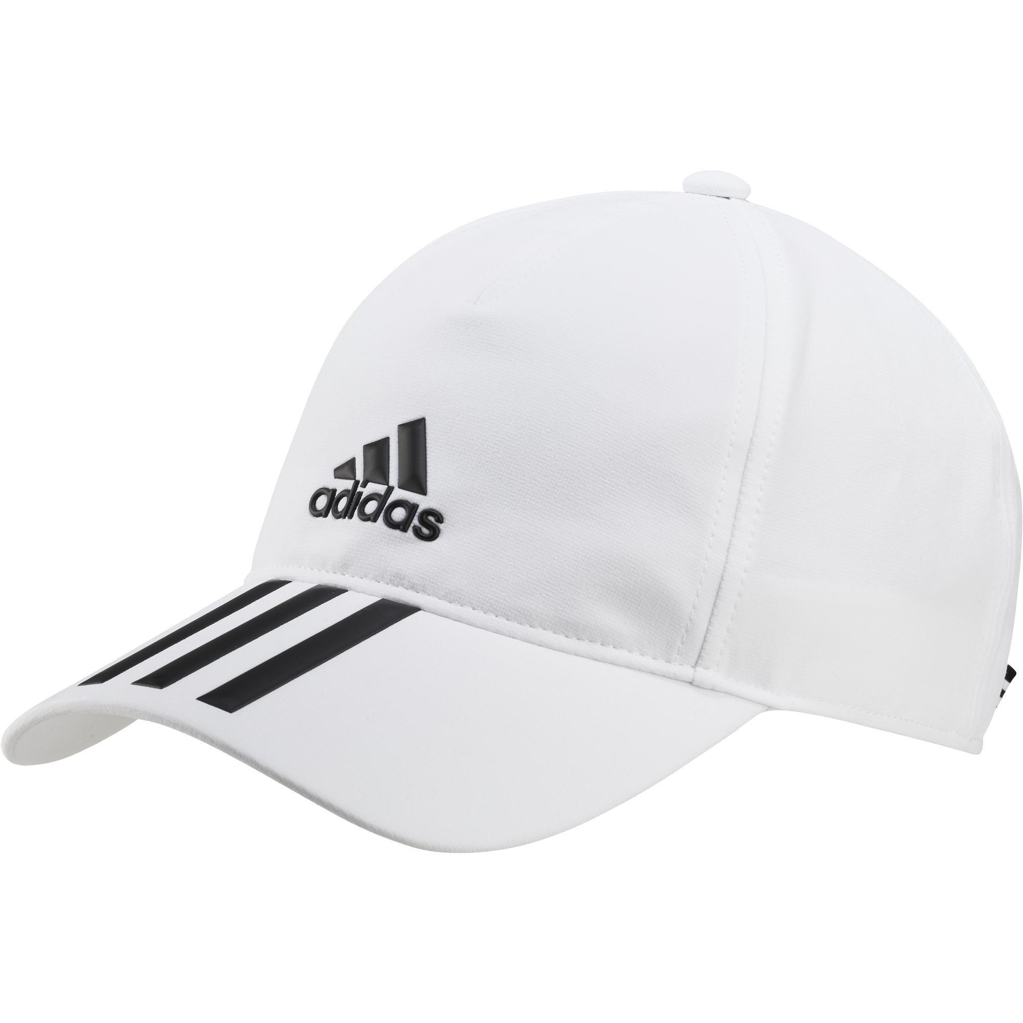 Unisex Aeroready 3-Stripes Baseball Cap, White, A901_ONE, large image number 13