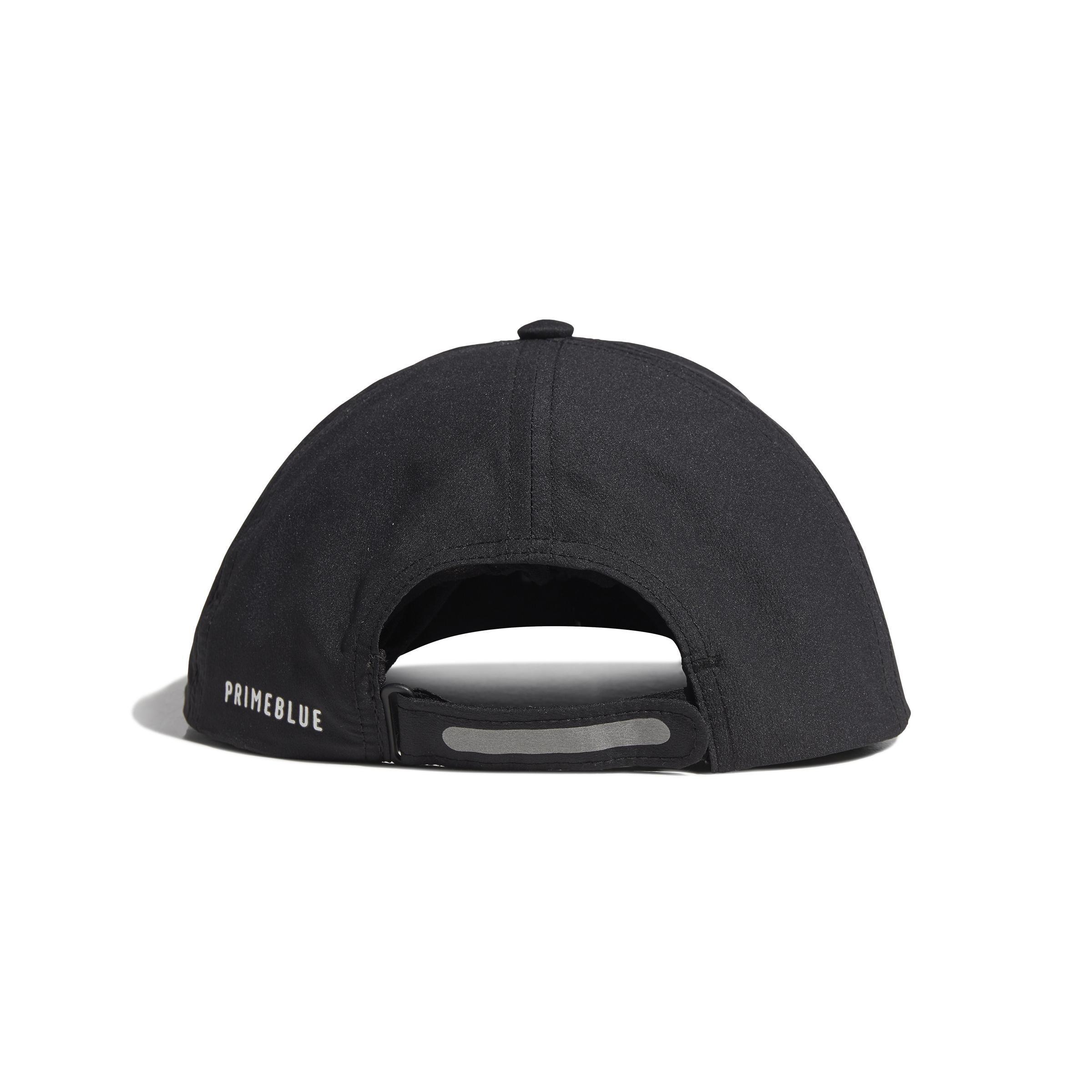 Unisex Aeroready Primeblue Runner Low Cap, Black, , large image number 3