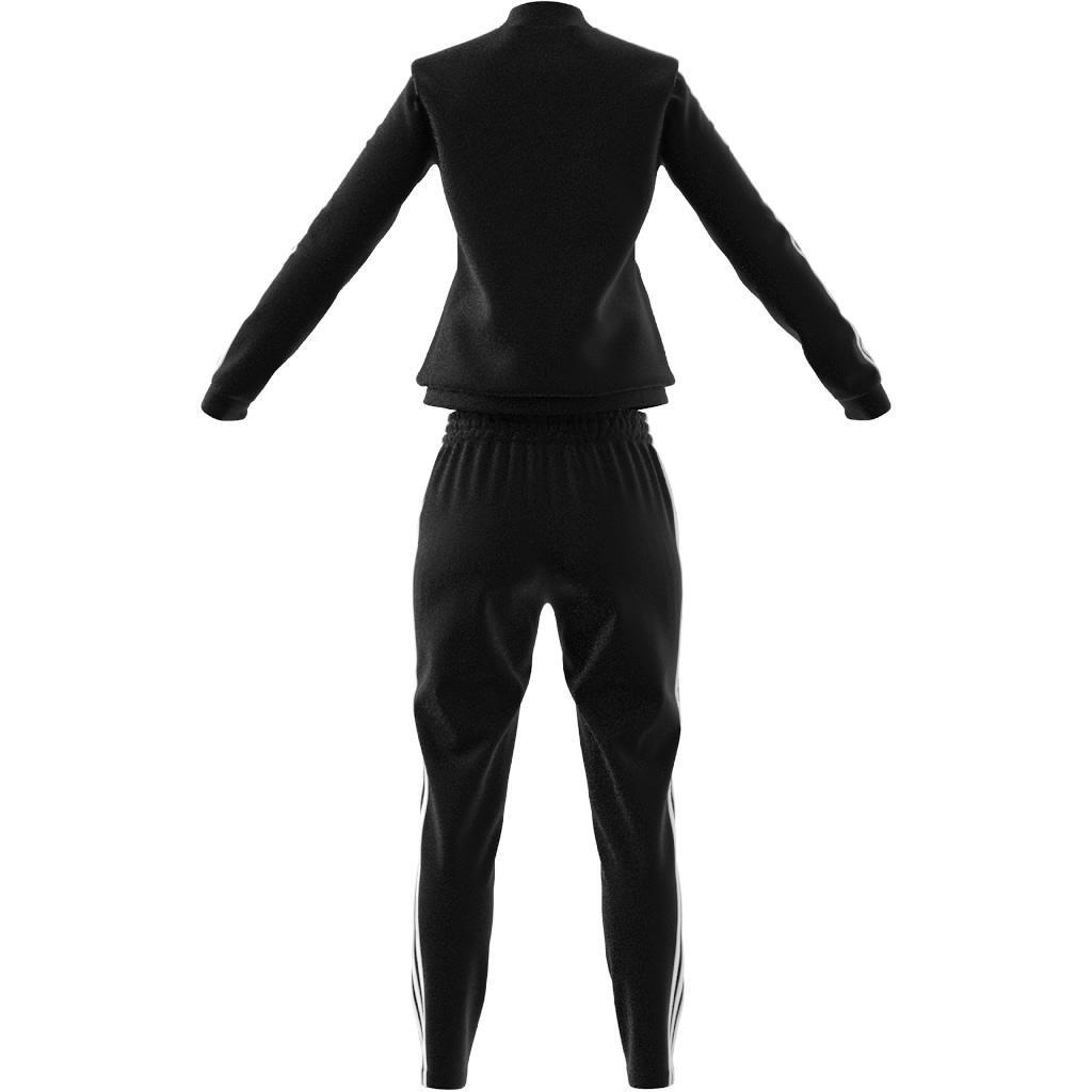 Essentials 3-Stripes Tracksuit BLACK/WHITE Female Adult, , large image number 3