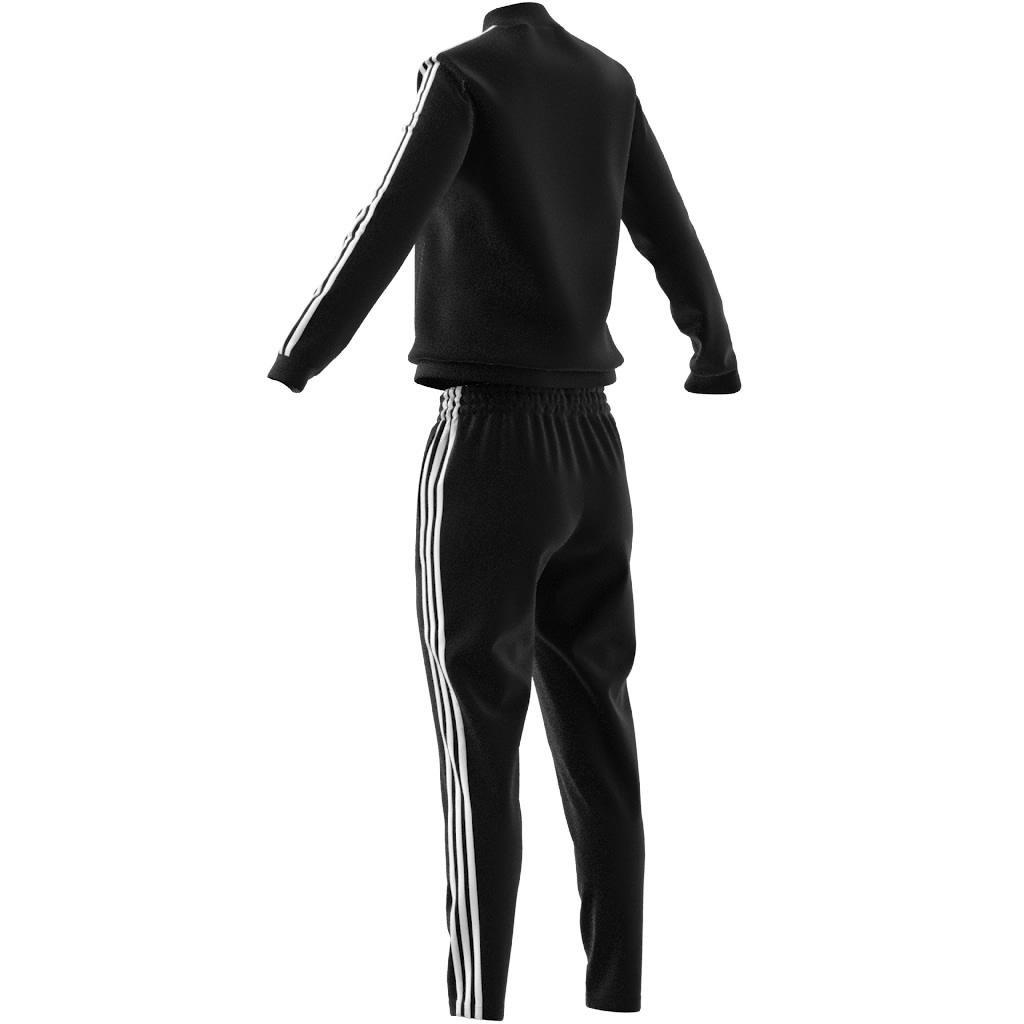 Essentials 3-Stripes Tracksuit BLACK/WHITE Female Adult, , large image number 6