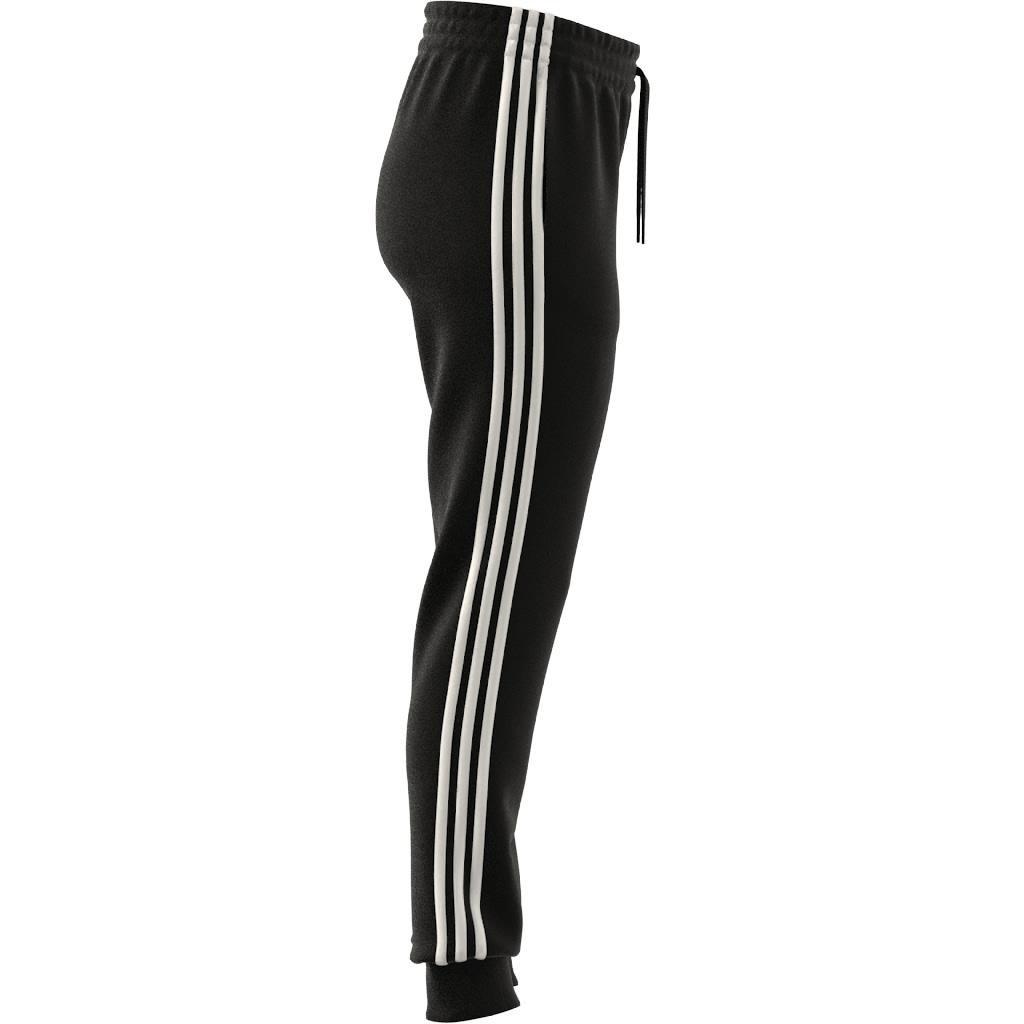 Essentials Fleece 3-Stripes Joggers, Black, A901_ONE, large image number 2