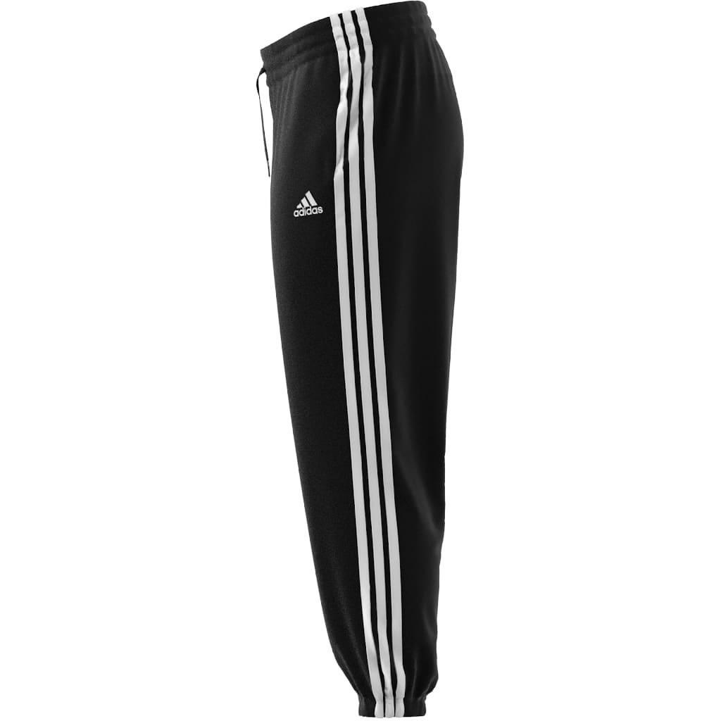 adidas Essentials Woven 3-Stripes 7/8 Tracksuit Bottoms, Black, A901_ONE, large image number 3