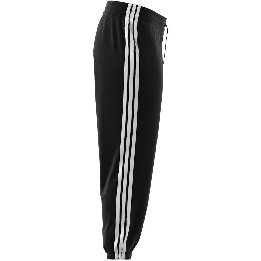 adidas Essentials Woven 3-Stripes 7/8 Tracksuit Bottoms, Black, A901_ONE, large image number 6